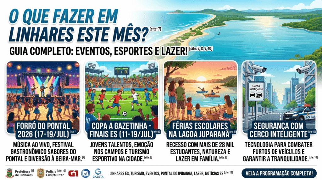 O que fazer em Linhares: guia de eventos, esportes e lazer