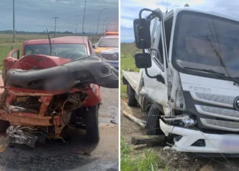 Acidente na ES-248 em Linhares envolve carro e caminhão